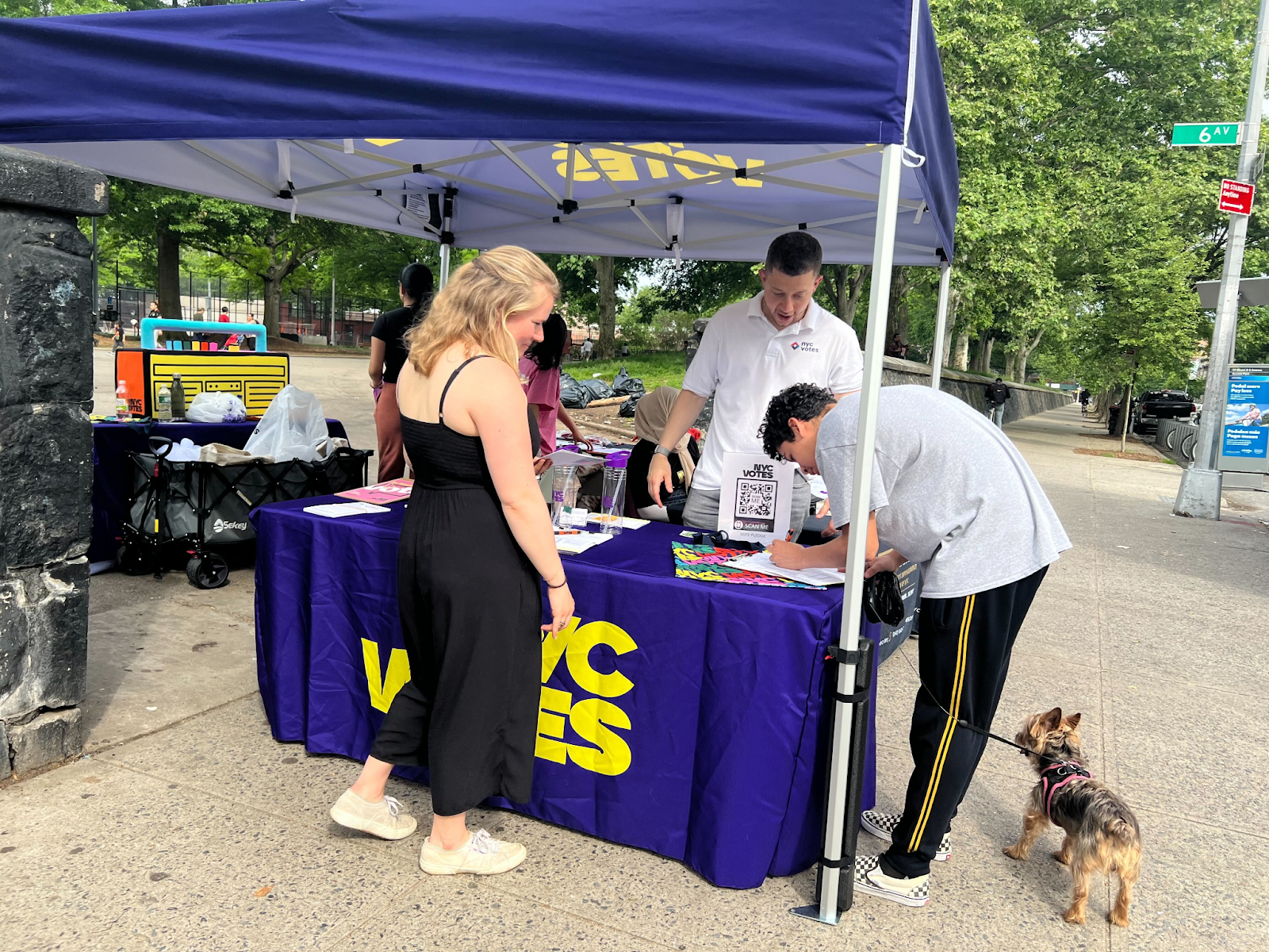 A 2024 Voter Registration Event in NYC